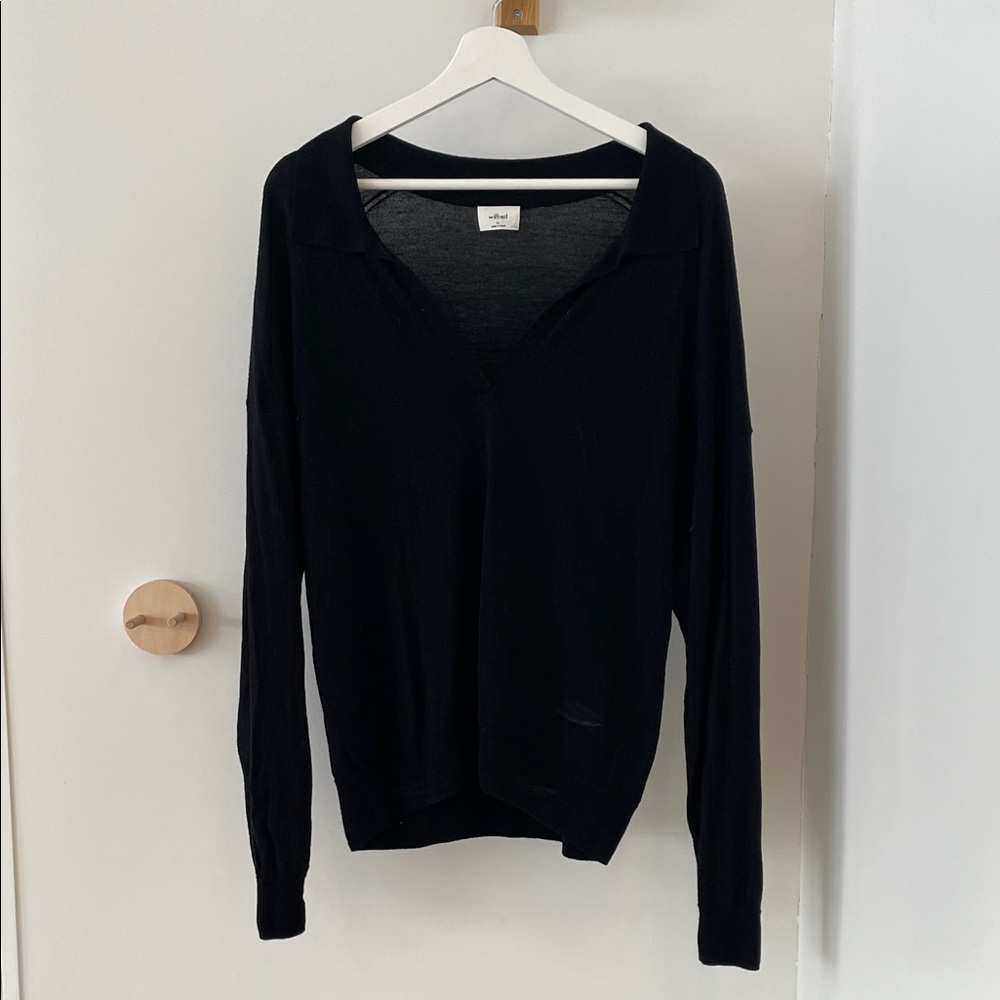 Sheer Wilfred Black Longsleeve